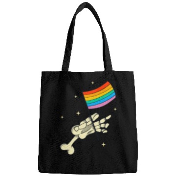 Discover Lgbtq Hand Rainbow Flag Queer Pride Bags