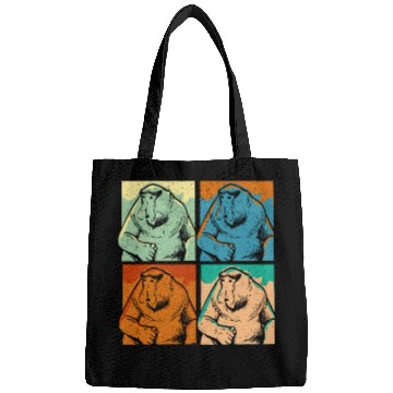Discover Retro Proboscis Monkey Ape Wildlife Zookeeper Bags