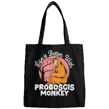 Discover Life Is Better With Proboscis Monkey Ape Zookeeper Bags