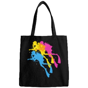 Discover Retro Colorful Scuba Diving Bags