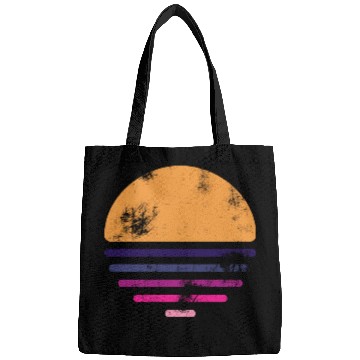 Discover Retro Vintage Sunset Car Style Sun Sunshine Bags
