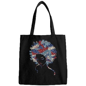 Discover Black Girl Us Flag USA Bags