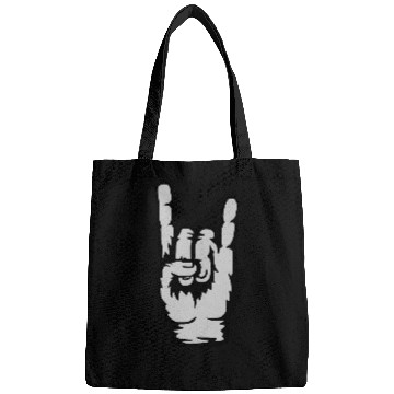 Discover Hand sign heavy metal Bags