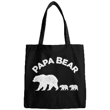 Discover Vintage Papa Bear with Two Cubs Daddy Bear Twin Bags