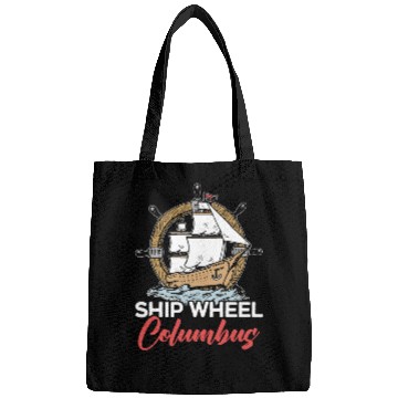 Discover Ship Wheel Columbus Day Christopher Columbus Bags