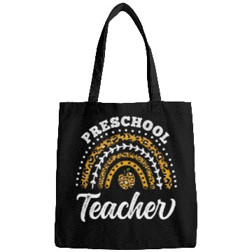 Discover Preschool Teacher Leopard Rainbow Back To School Bags
