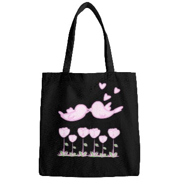 Discover love bird animals nature flowers Bags