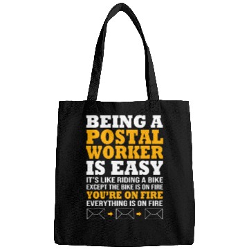 Discover Being A Postal Worker Is Easy Funny Mailman Bags