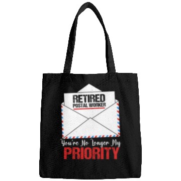 Discover Funny Retirement Retired Postal Worker Bags