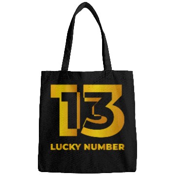 Discover Lucky Number Logo Funny Bags
