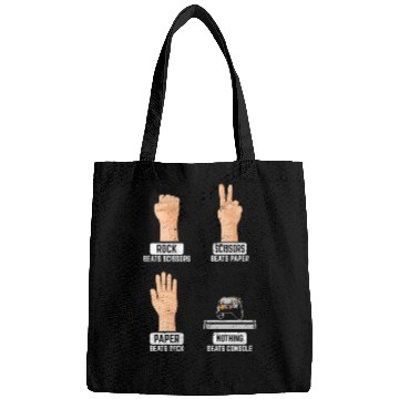 Discover Rock Paper Scissors Nothing Beats Console PC Funny Bags