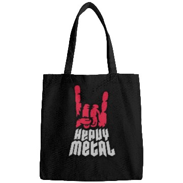 Discover Heavy metal logo hand Bags