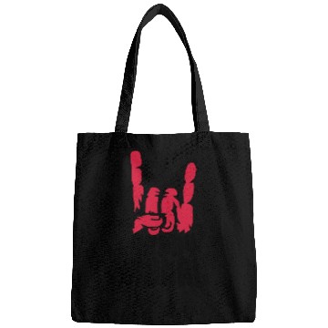 Discover Cool logo heavy metal Bags