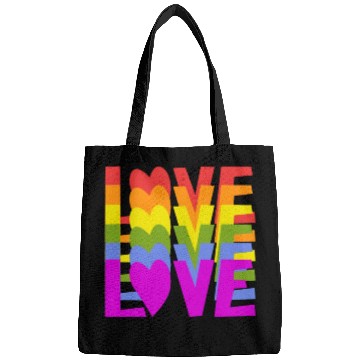 Discover Lgbtq Gay Pride Month Rainbow Love Is Love Bags