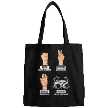 Discover Rock Paper Scissors Nothing Beats Drumming Funny D Bags