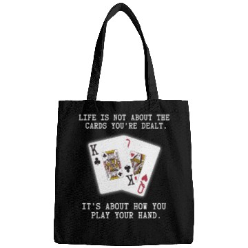 Discover Inspirational Saying Poker Playing Cards Quote Bags