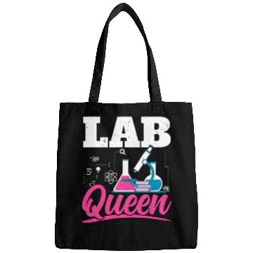 Discover Lab Queen Biologist Science Teacher Biology Major Bags