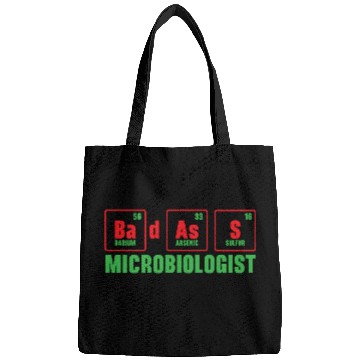 Discover Badass Microbiologist Science Teacher Biology Bags