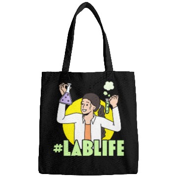 Discover #LabLife Biologist Science Teacher Biology Major Bags