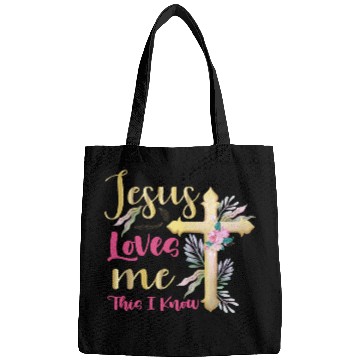 Discover Jesus Loves Me This I Know Easter Day Quotes Bags