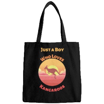 Discover Just A Boy Who Loves Kangaroos Bags