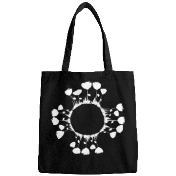 Discover circle nature flowers roses Bags