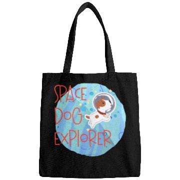 Discover Space Dog Explorer Moon Astronaut Bags