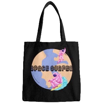 Discover Space Surfer Two Astronauts and Planet Earth Bags