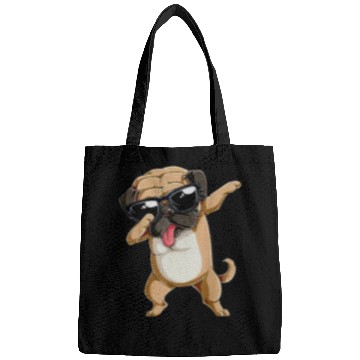 Discover Dabbing Pug Dog Lover Bags
