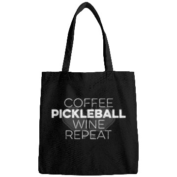 Discover Funny Coffee Pickleball Wine Repeat Dink Sports Bags