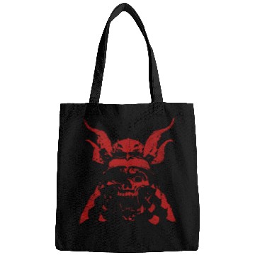 Discover Samurai Demon Face - Red Bags