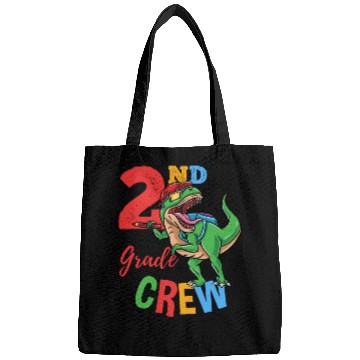 Discover 2nd Grade Crew T-Rex Dinosaur Back To School Boys Bags