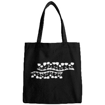 Discover nature line wave grass flowers Bags
