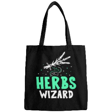 Discover Herbs Wizard Herbalist Herb Herbalism Gardening Bags