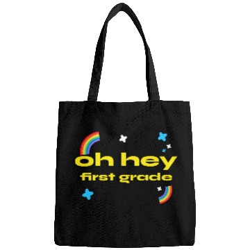 Discover oh hey first grade Teacher Student cute Bags