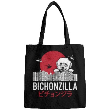 Discover Bichonzilla Bichon Frise Dog Lover Puppy Bags
