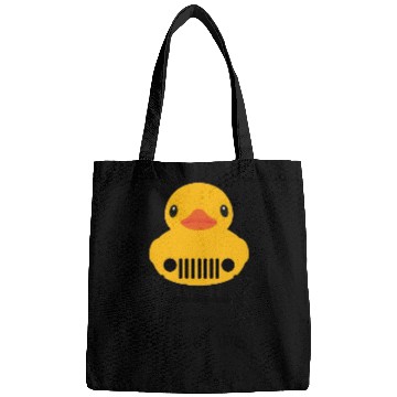 Discover Jeep Cute Rubber duck on Offroad wheels duckduck Bags