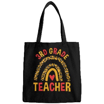 Discover Rainbow First Day Of School 3rd Grade Teacher Bags