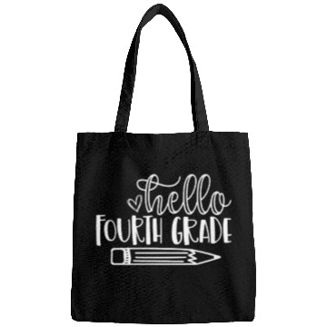 Discover Back to School Hello Fourth Grade Student Teacher Bags