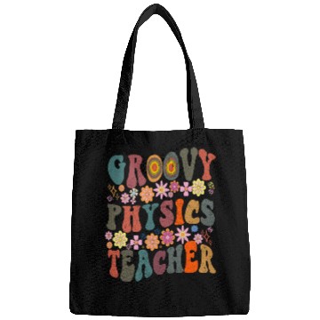 Discover Groovy physics Teacher retro Back To School Bags