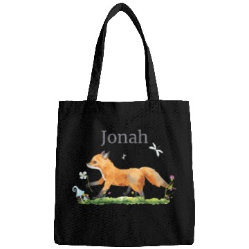 Discover Waldtier Reh Hase Hedgehog Flowers Name Jonah Bags