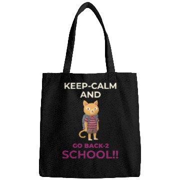 Discover Keep Calm and Go Back 2 School - CrazeTees Bags