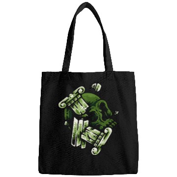 Discover green skull Bags