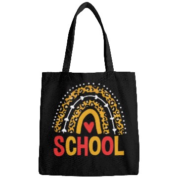 Discover Back To School Leopard School Rainbow Bags