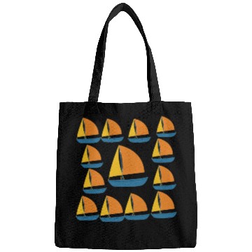 Discover Sailboat boats stars ocean Bags