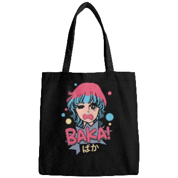 Discover Baka! Japanese Aesthetic Otaku Girl Vintage Bags