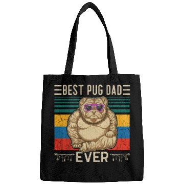 Discover Best Pug Dad Ever Bags