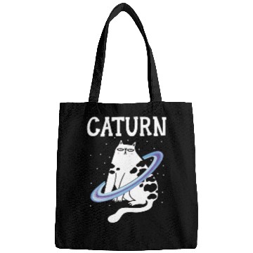Discover Caturn Cat Owner Saturn Astronomer Astronomy Bags