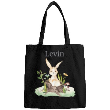 Discover Forest Animal Deer Rabbit Hedgehog Flowers Name Bags