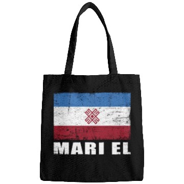 Discover Mari El Flag Grunge Country Flag Mari El Bags